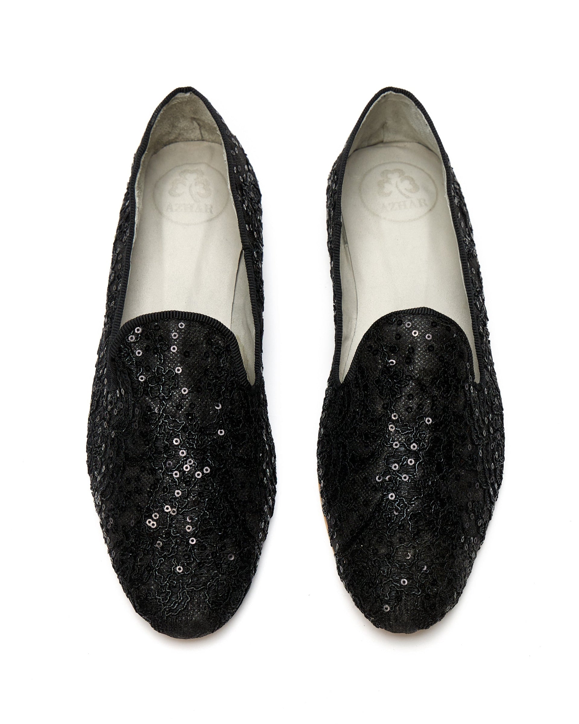 Slippers de Seda y Organza Bordada
