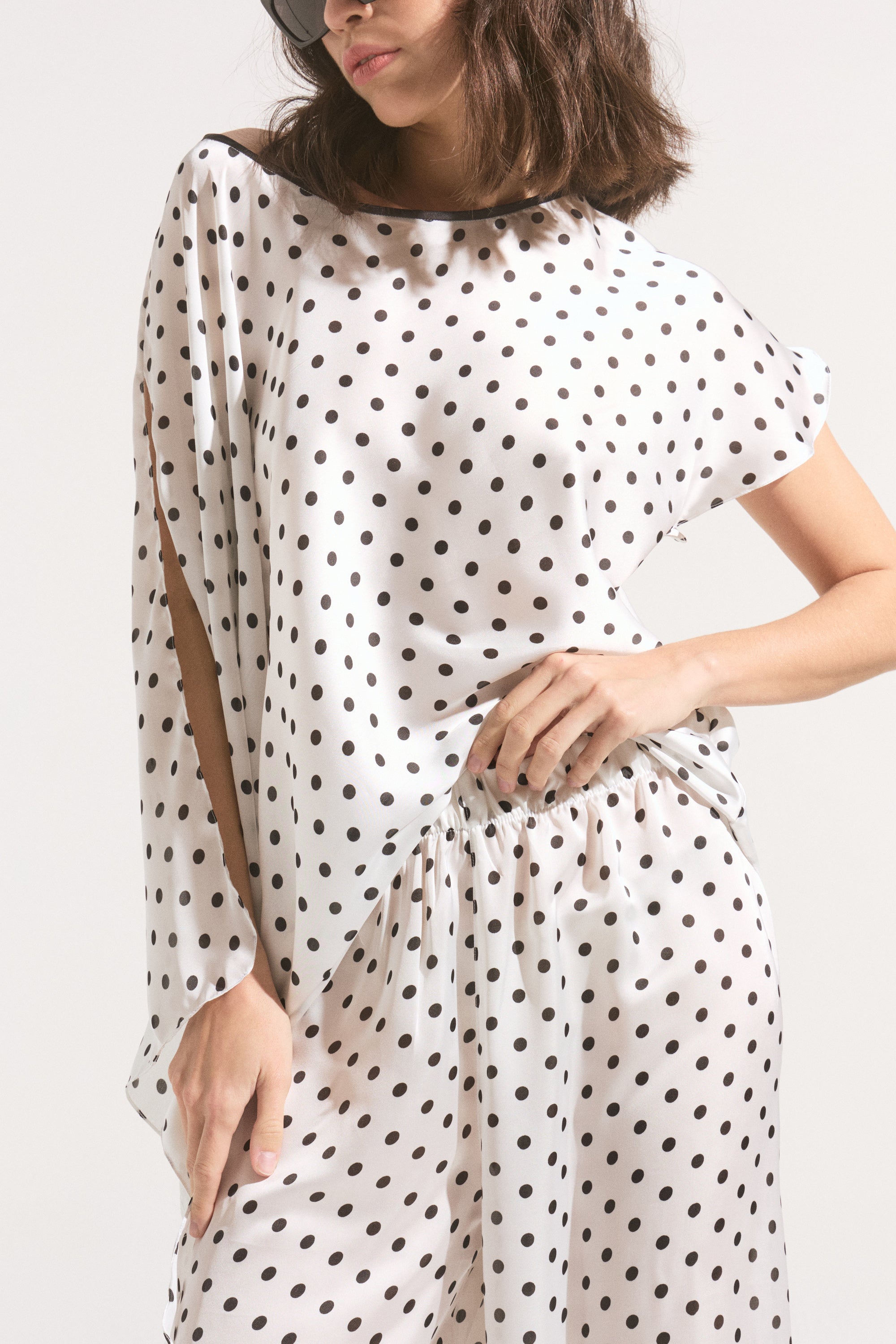 Conjunto Seda Polka Dots