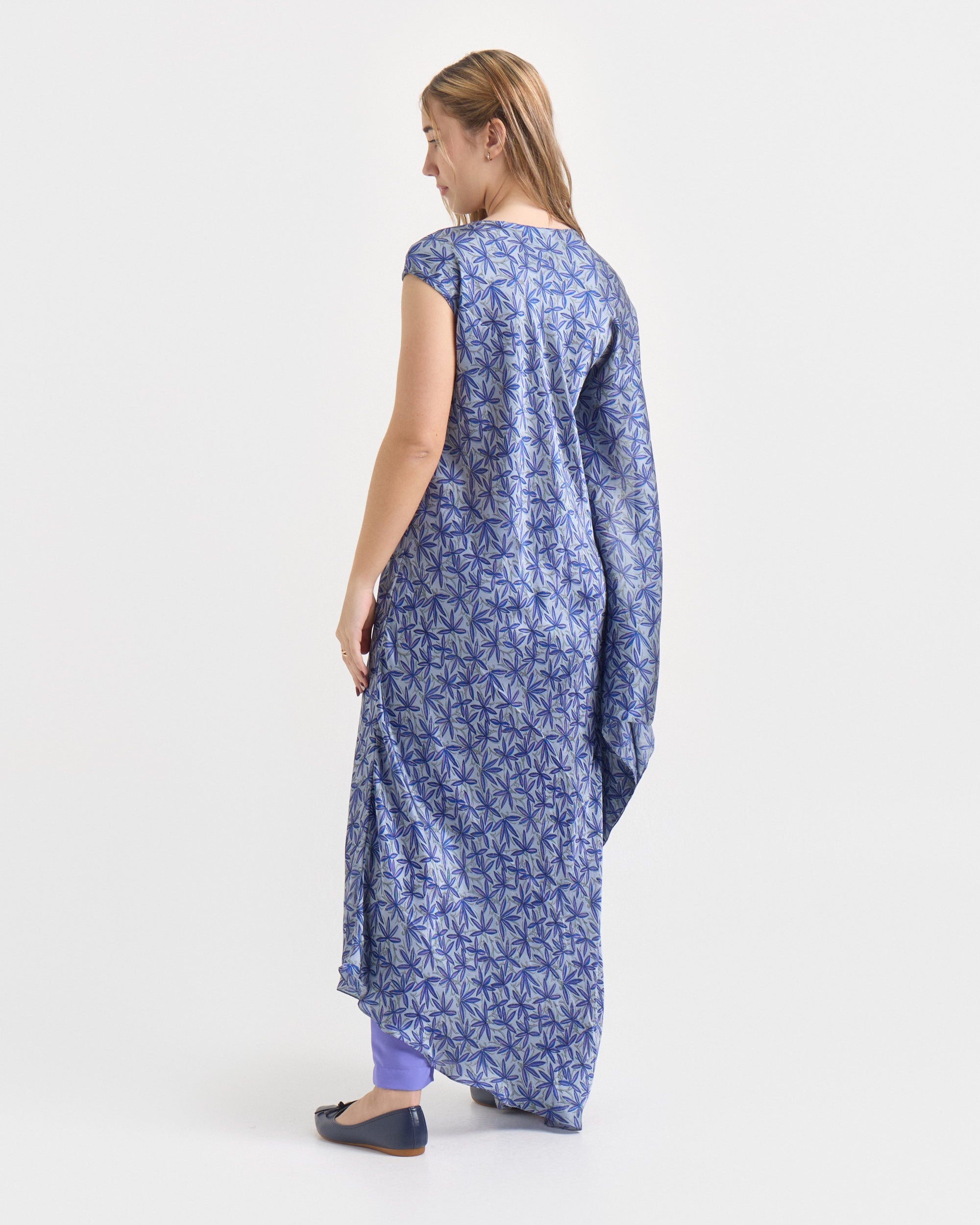 Túnica de Seda Natural Estampada – Estrella de Mar