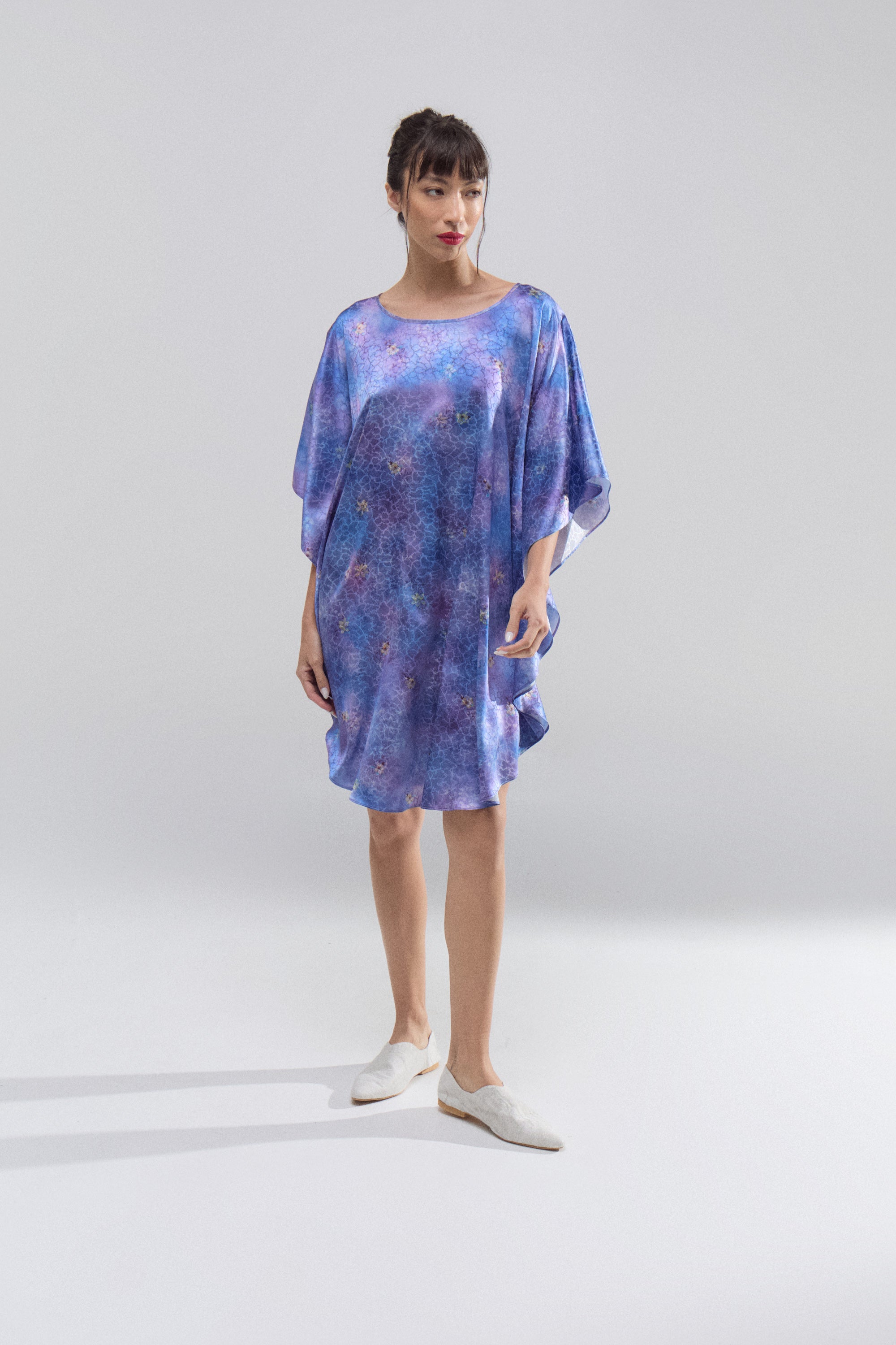 Túnica Seda Cielo Violeta