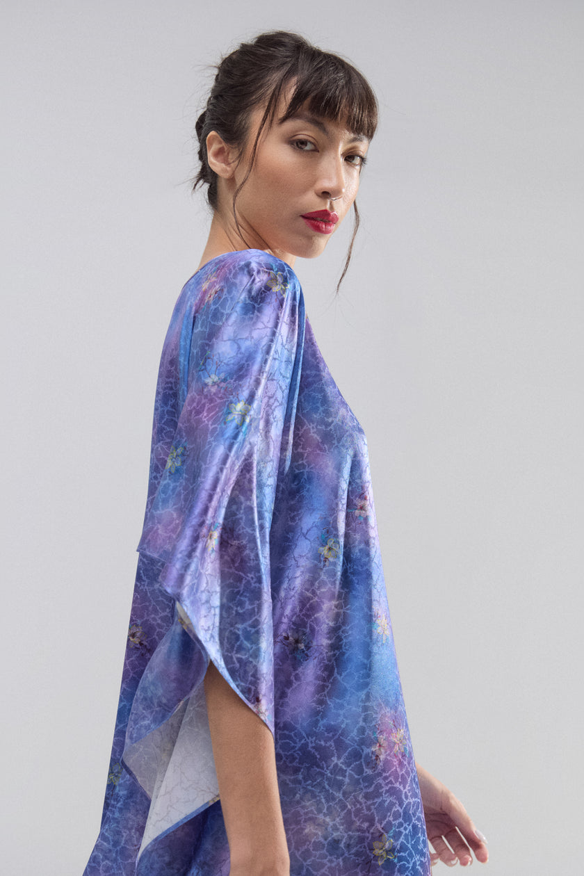 Túnica Seda Cielo Violeta