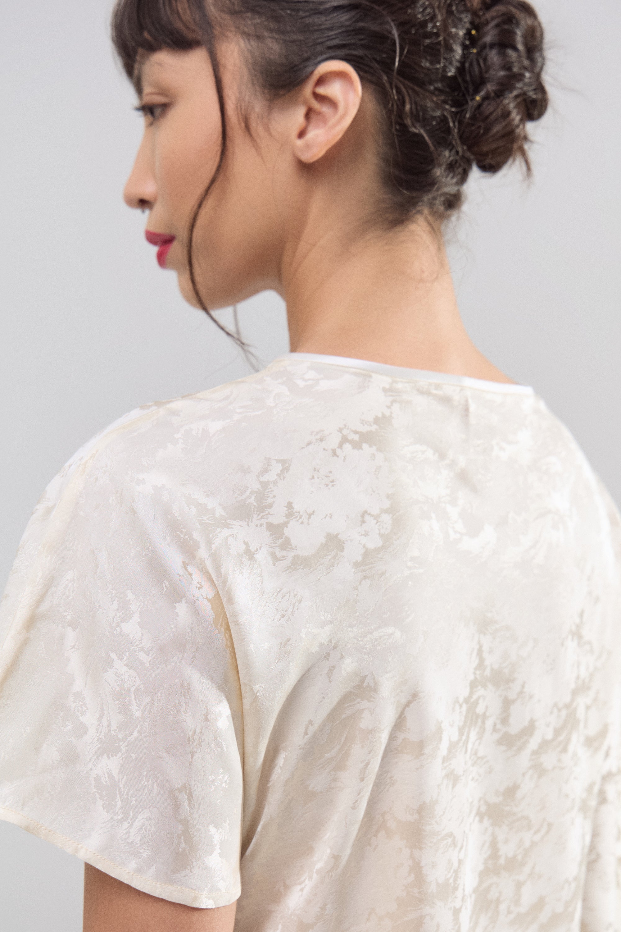 Túnica Jacquard Marfil Lunar