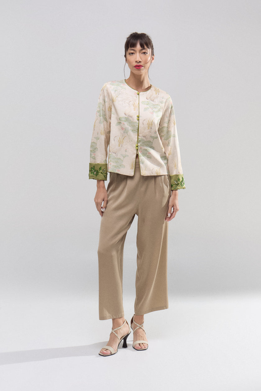 Chaqueta Seda Jardín de Loto