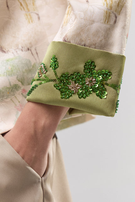 Chaqueta Seda Jardín de Loto