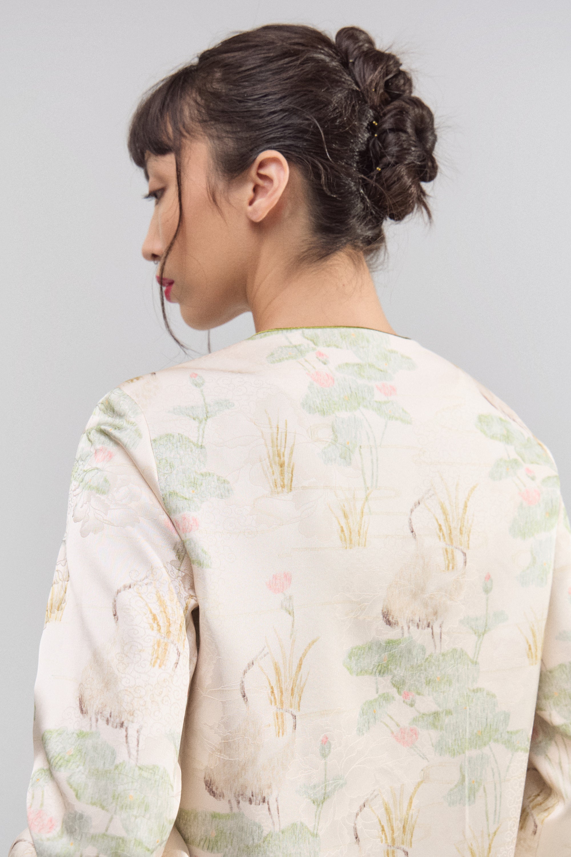 Chaqueta Seda Jardín de Loto