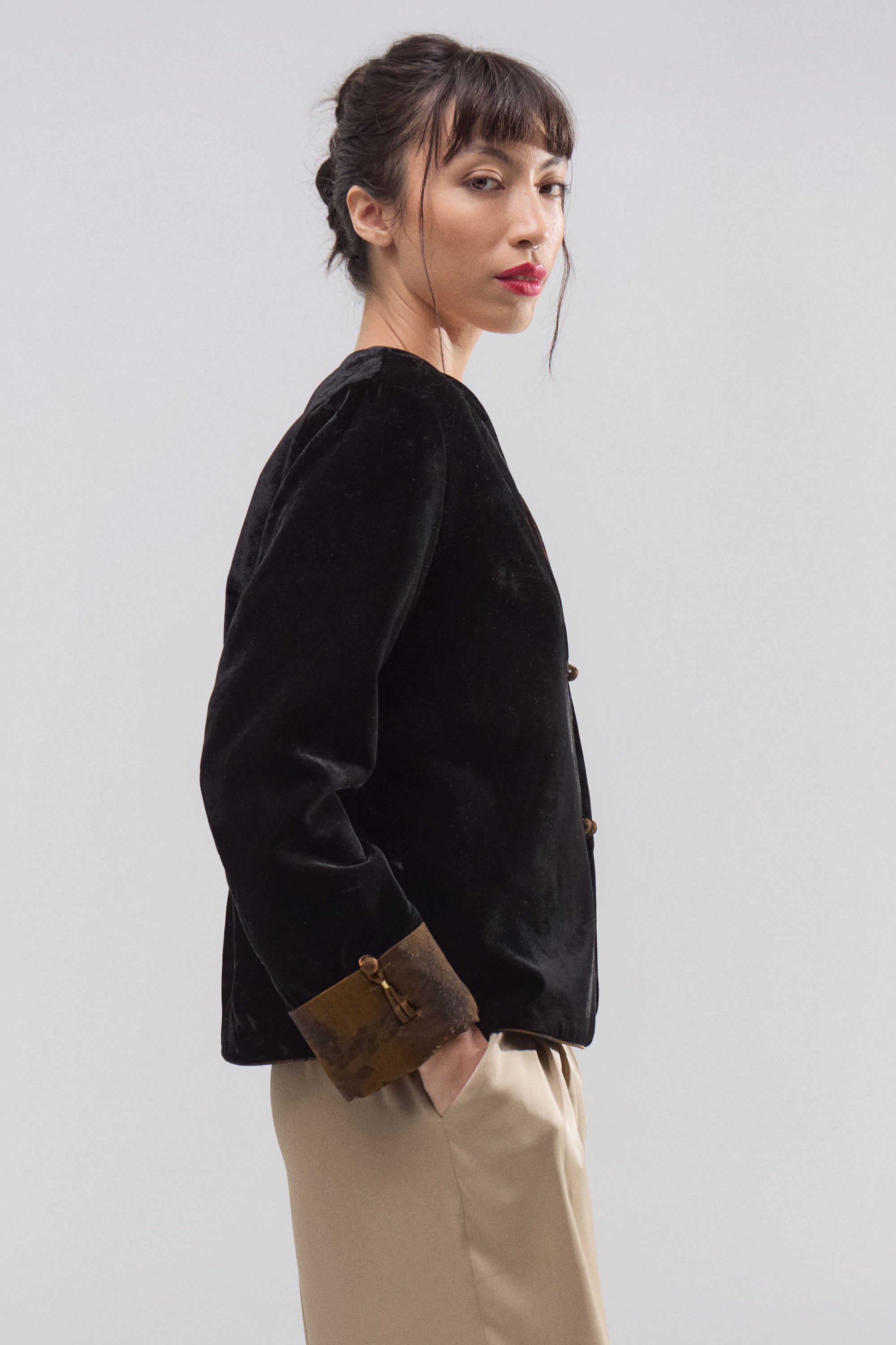 Chaqueta Reversible Noir Doré