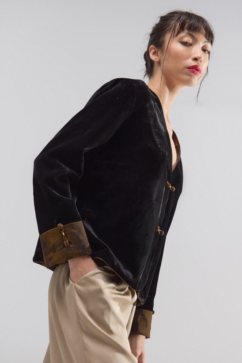 Chaqueta Reversible Noir Doré