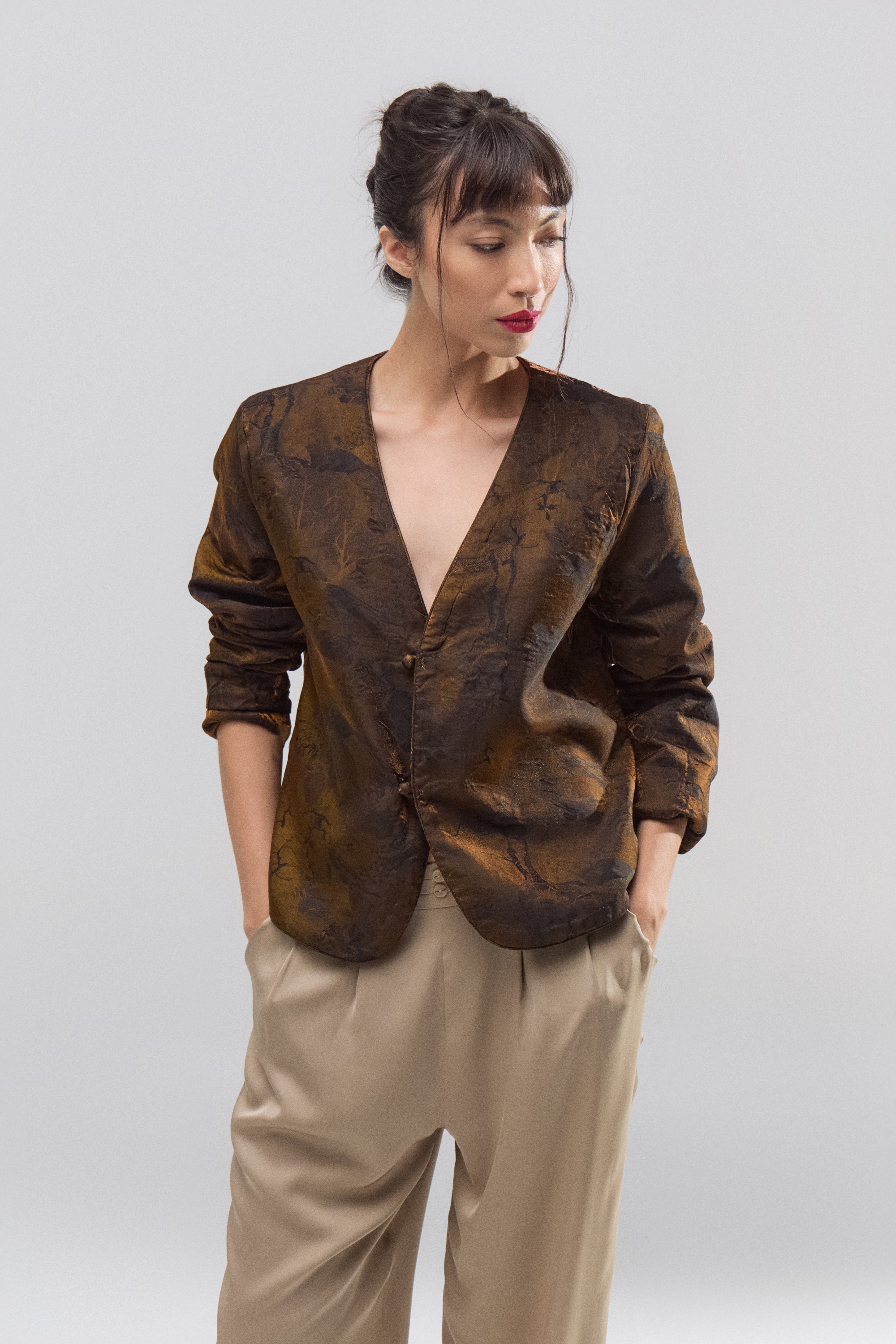 Chaqueta Reversible Noir Doré