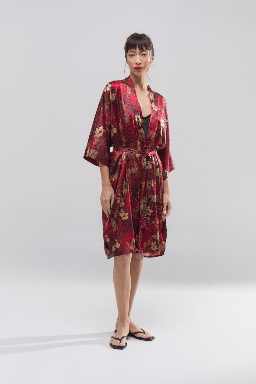 Kimono Jardín Rubí