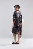 Kimono Nocturne de Seda Natural Estampada