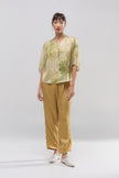 Blusa Aura de Seda Natural Estampada