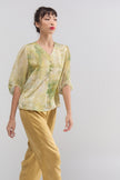 Blusa Aura de Seda Natural Estampada