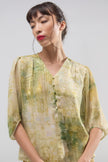 Blusa Aura de Seda Natural Estampada