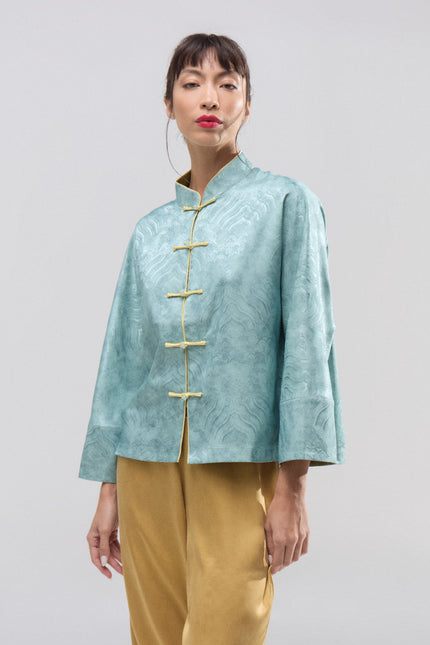 Chaqueta Jade de Seda Natural