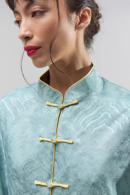 Chaqueta Jade de Seda Natural