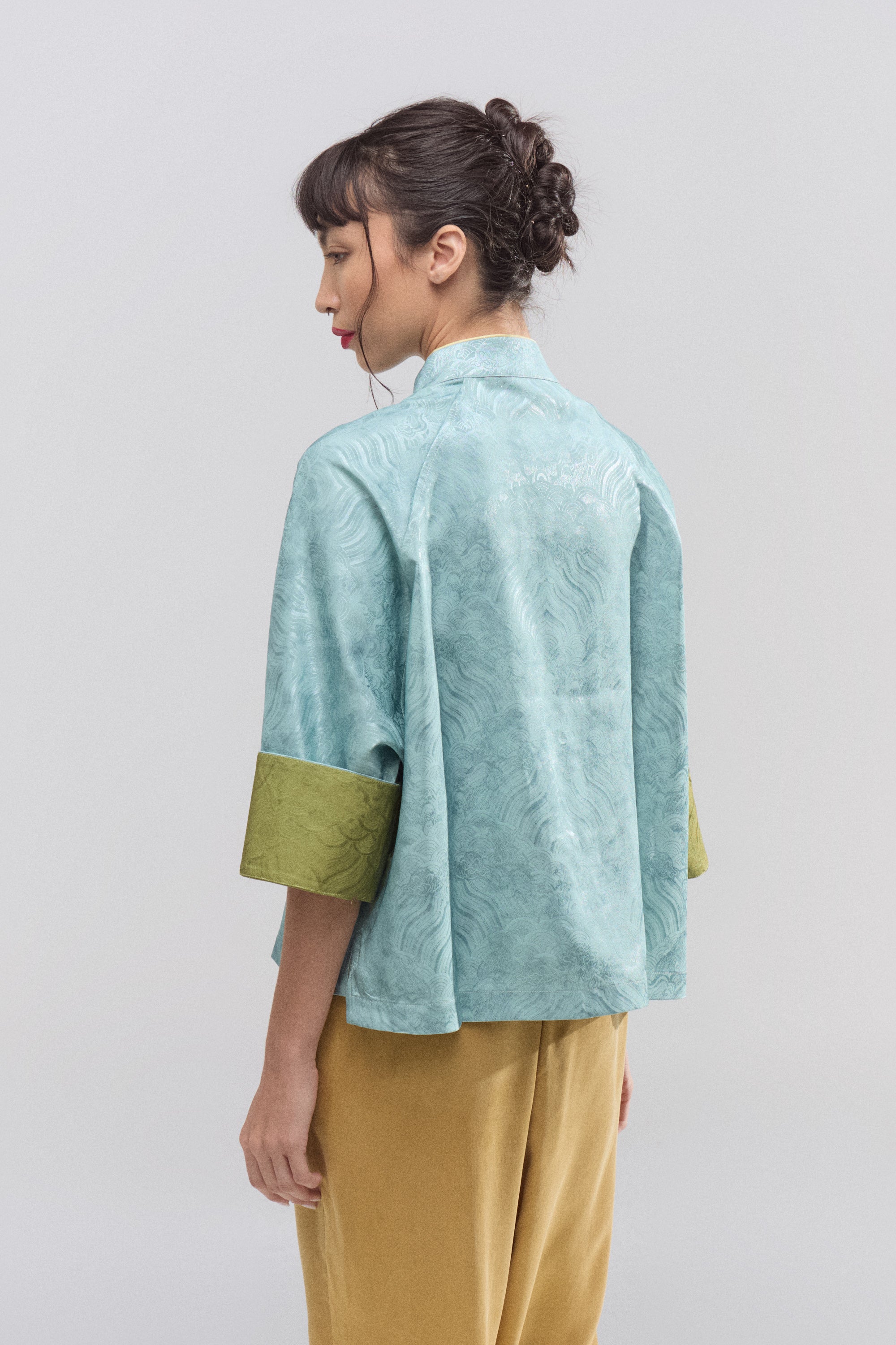 Chaqueta Jade de Seda Natural