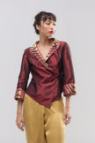 Chaqueta Rubí de Shantung