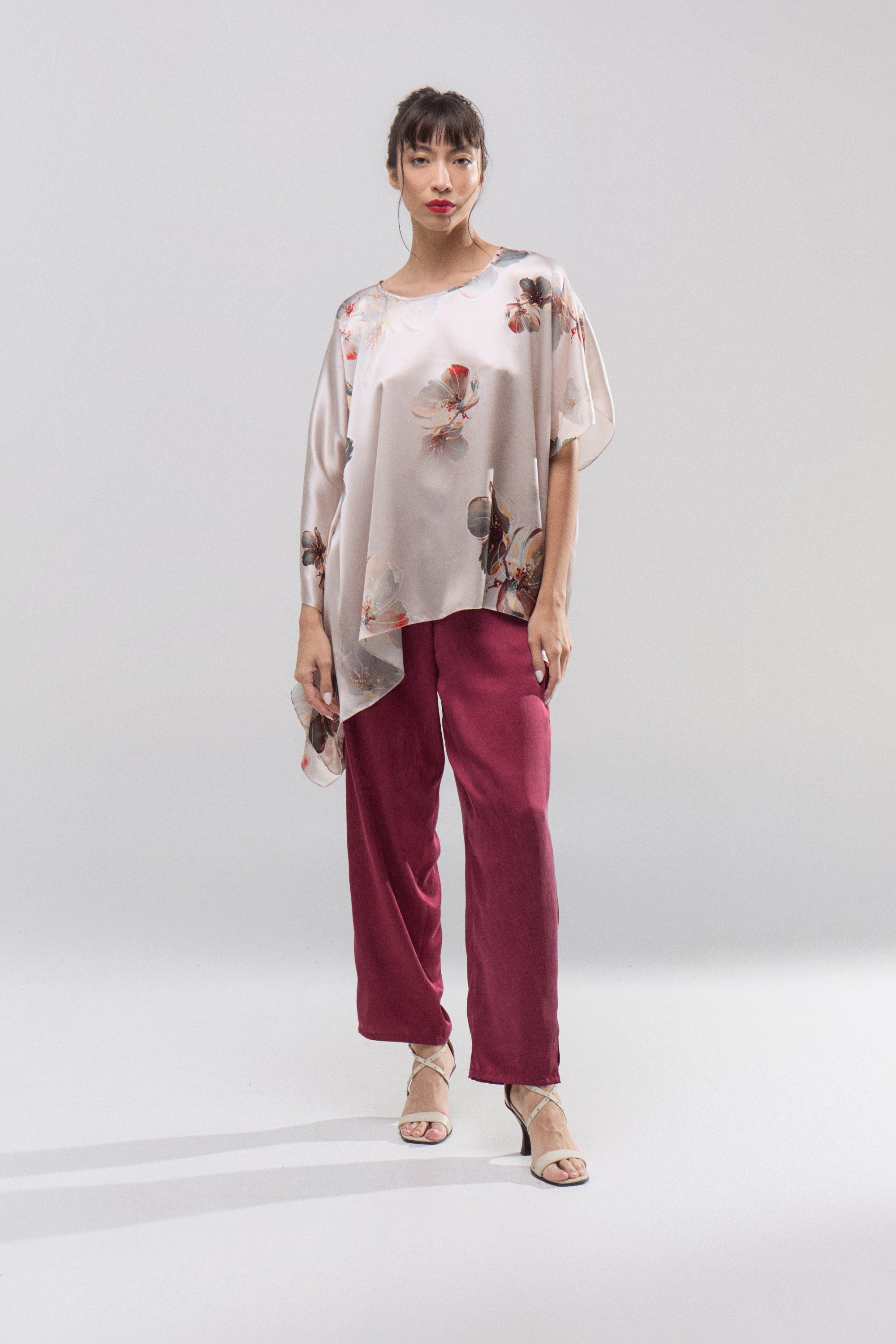 Blusa Seda Magnolia Nude