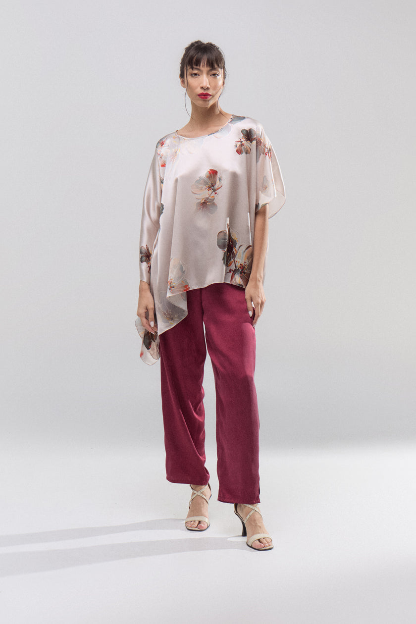 Blusa Seda Magnolia Nude