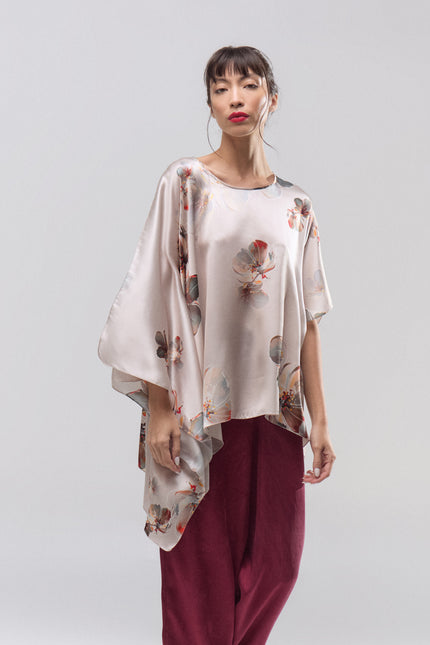 Blusa Seda Magnolia Nude