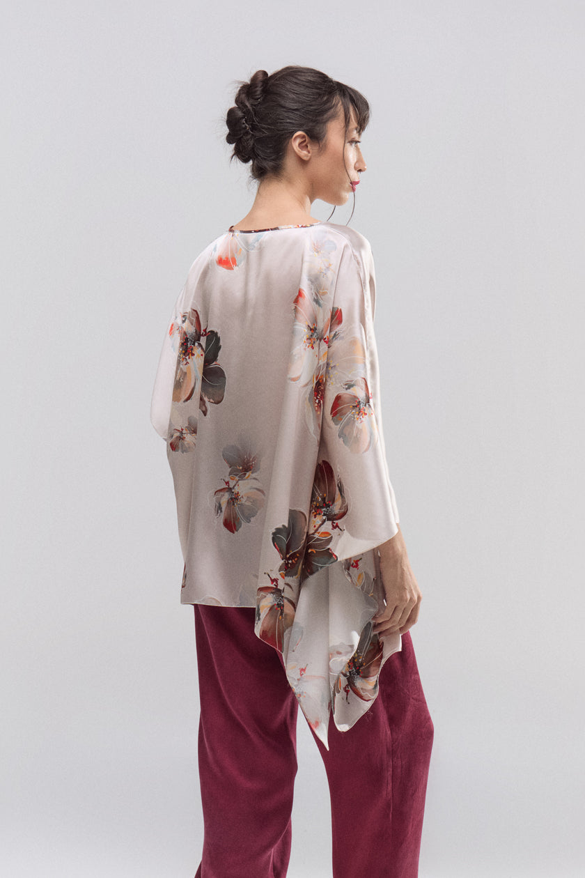 Blusa Seda Magnolia Nude