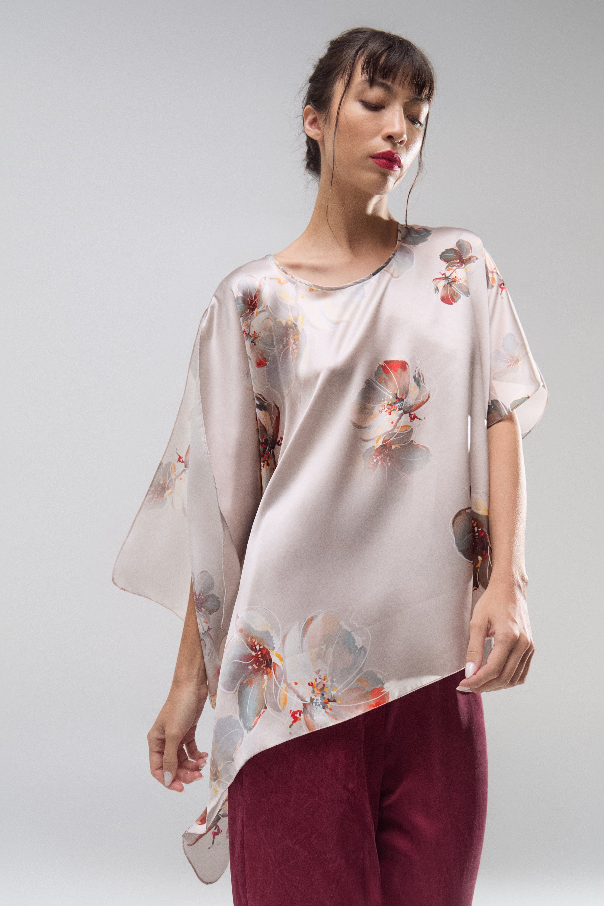 Blusa Seda Magnolia Nude