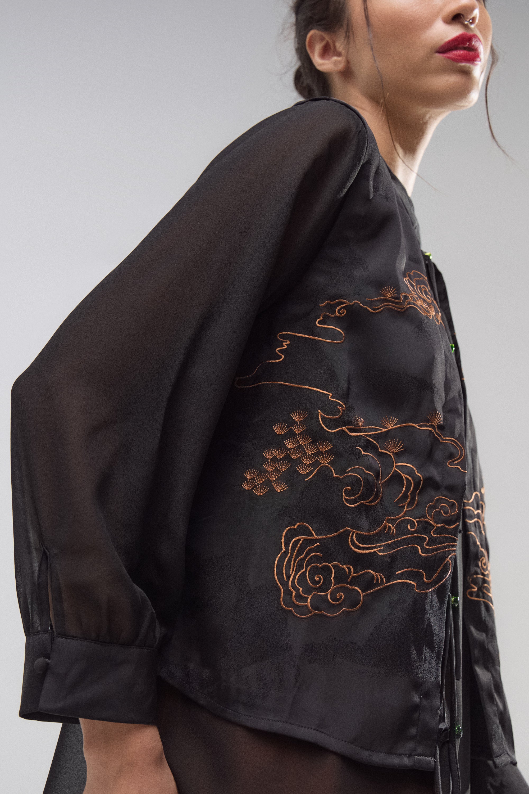 Blusa Seda Nube Nocturna