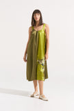 Vestido de Seda “Jardín Oliva”