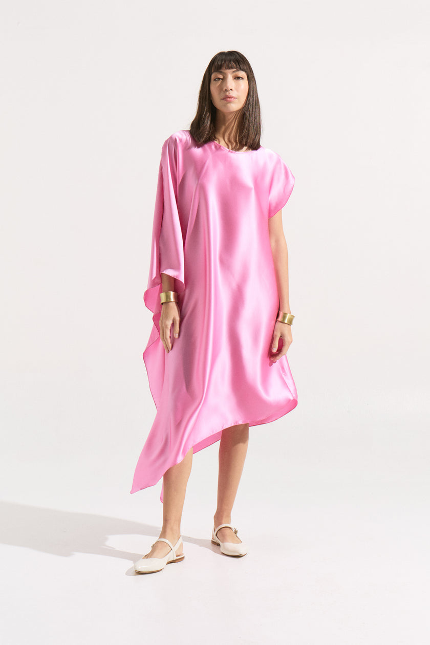 Túnica de Seda “Aurora Fucsia”