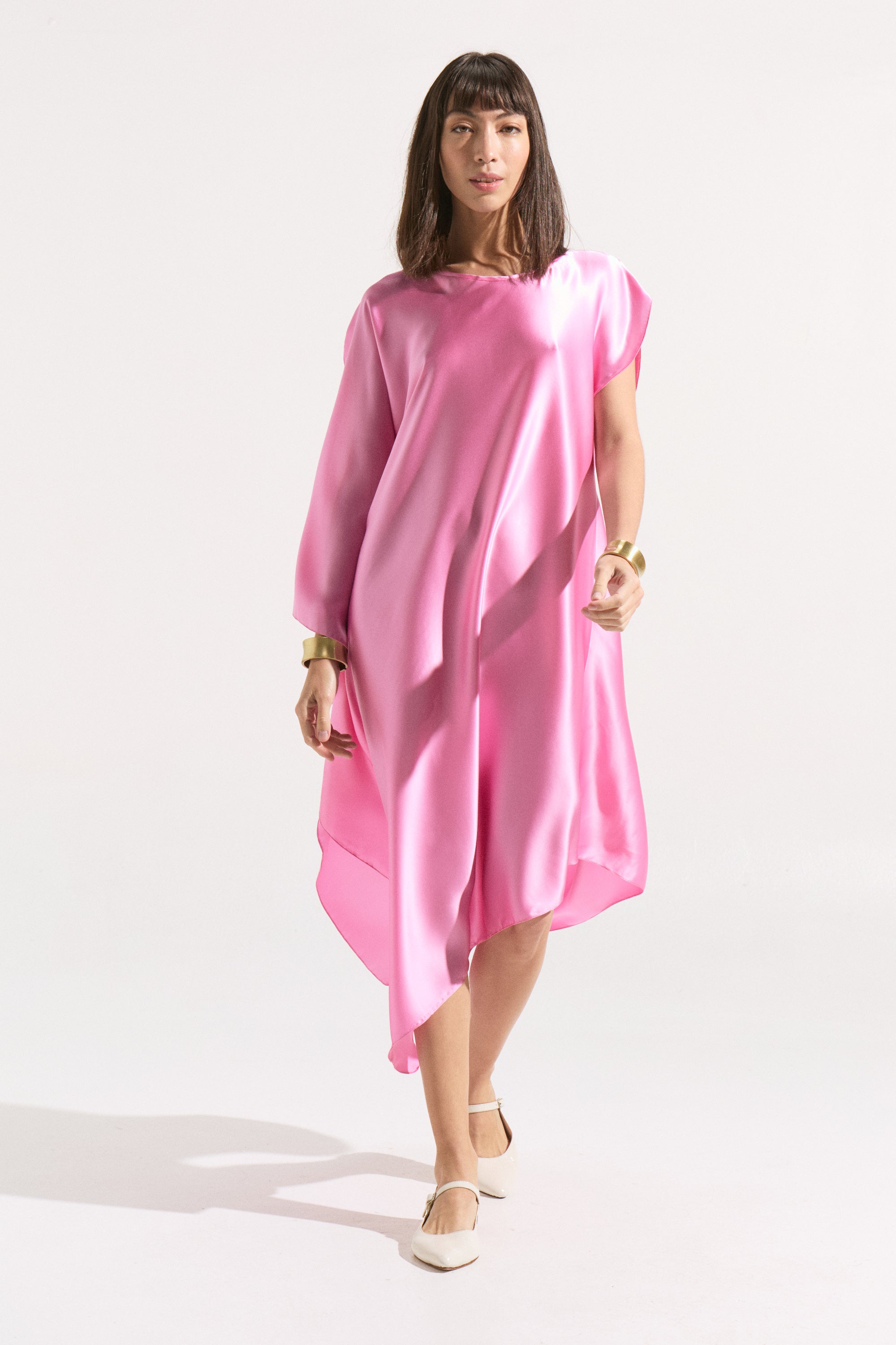Túnica de Seda “Aurora Fucsia”