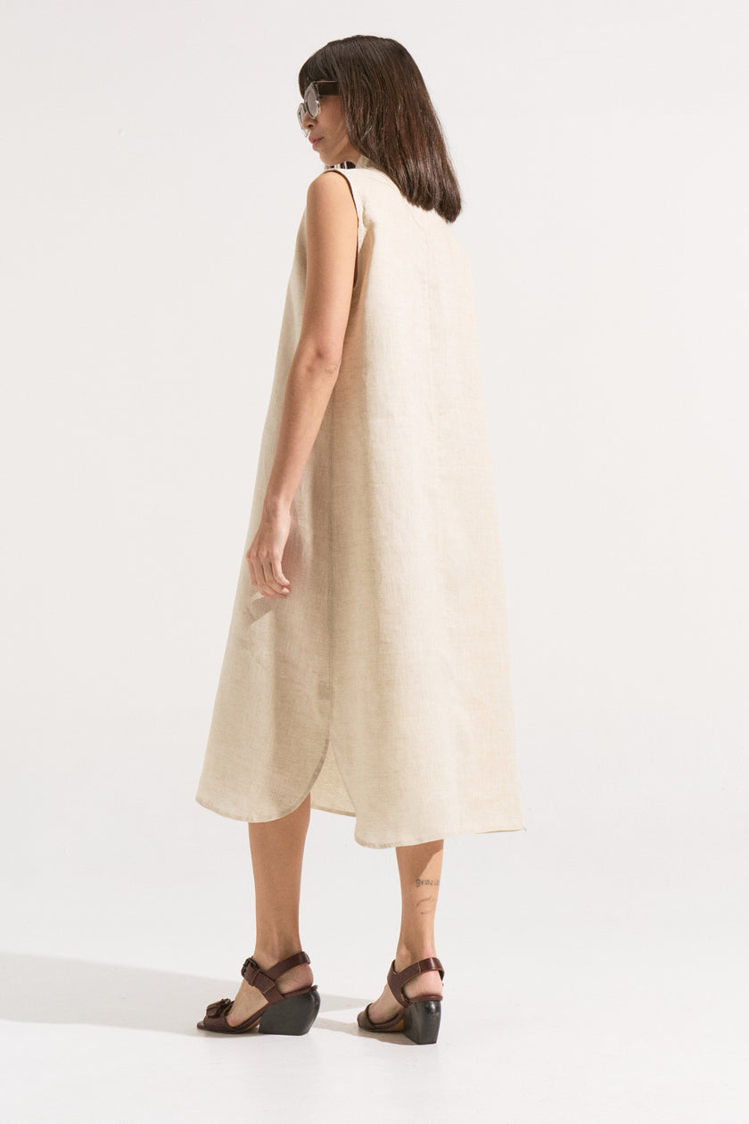 Vestido de Lino “Duna Natural”
