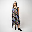 TUNICA DE GASA DE SEDA Estampada