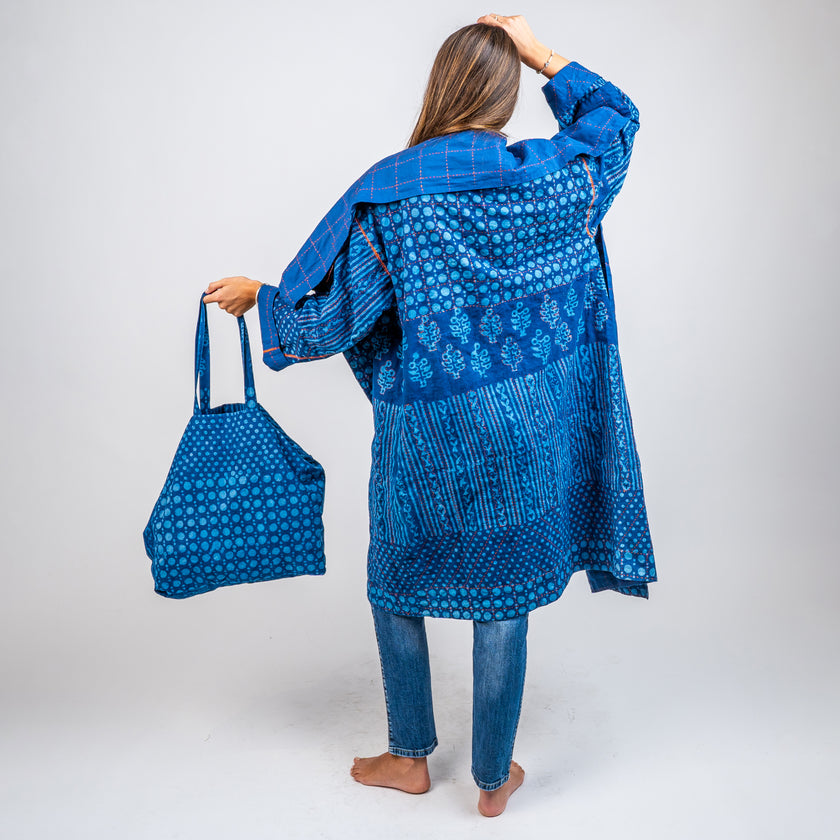 KIMONO DE ALGONDON ESTAMPADO