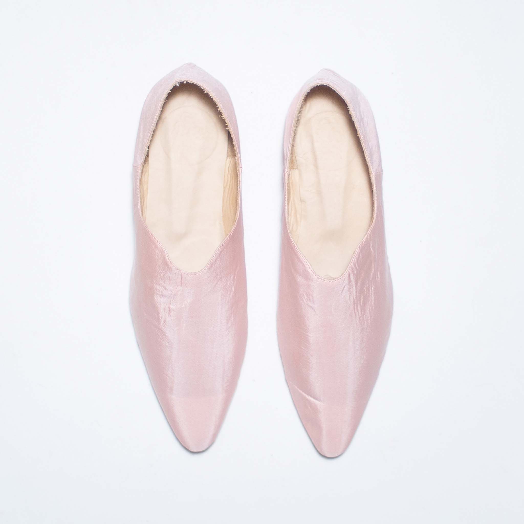 BABUS SHANTUNG DE SEDA ROSA