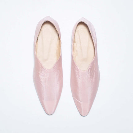 BABUS SHANTUNG DE SEDA ROSA