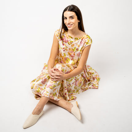 TUNICA SEDA NATURAL ESTAMPADA