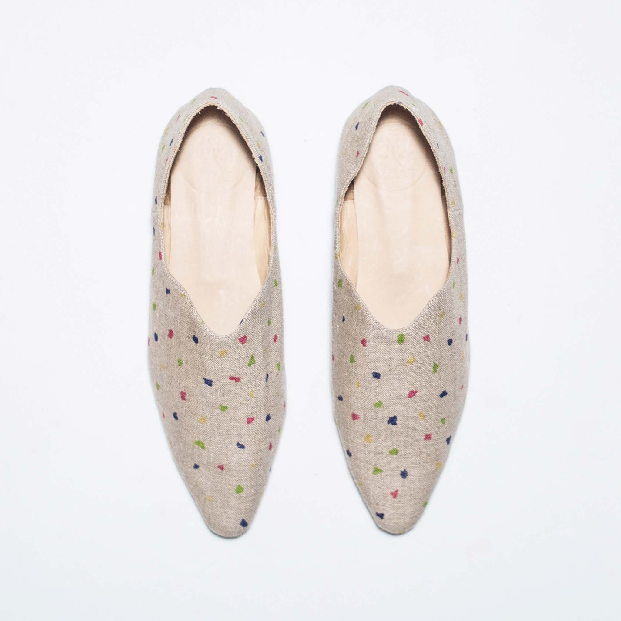 BABUS LINO BELGA BEIGE CON LUNARES