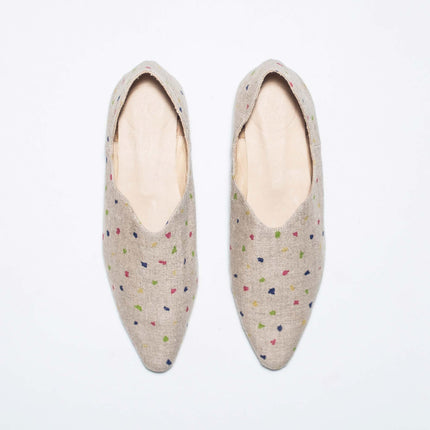 BABUS LINO BELGA BEIGE CON LUNARES