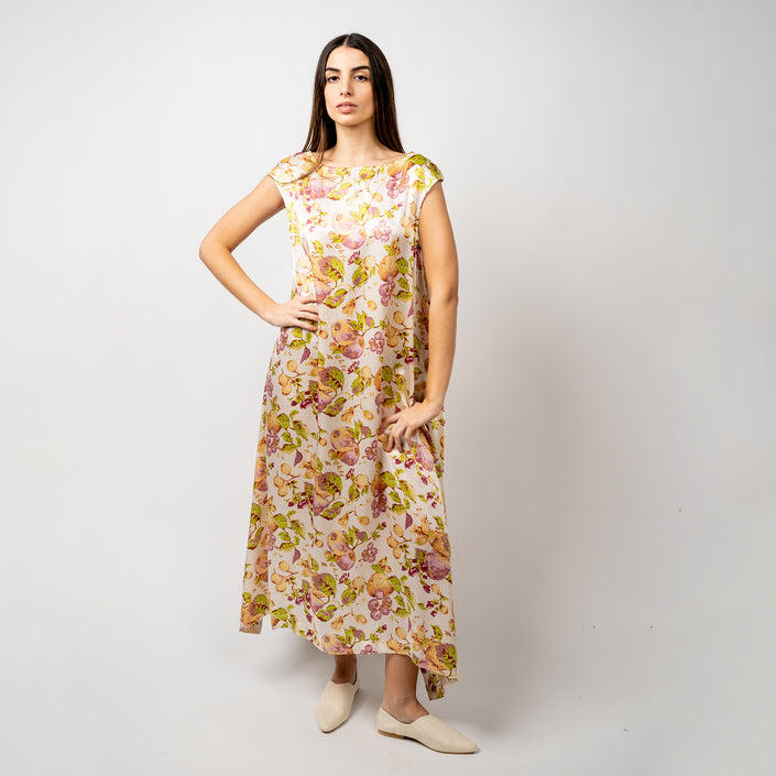 TUNICA SEDA NATURAL ESTAMPADA