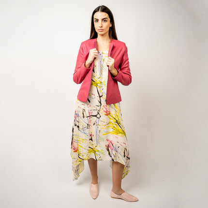 TUNICA SEDA NATURAL ESTAMPADA