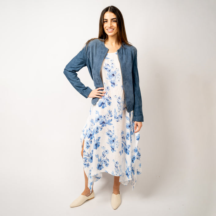 TUNICA LINO BELGA ESTAMPADA