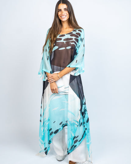Túnica de Seda Natural Estampada – Elegancia y Exclusividad en Cada Detalle