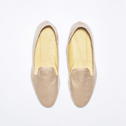 SLIPPERS LINO BELGA PLASTIFICADO BEIGE