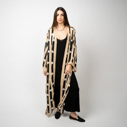 KIMONO DE GASA ESTAMPADO MARROQUI