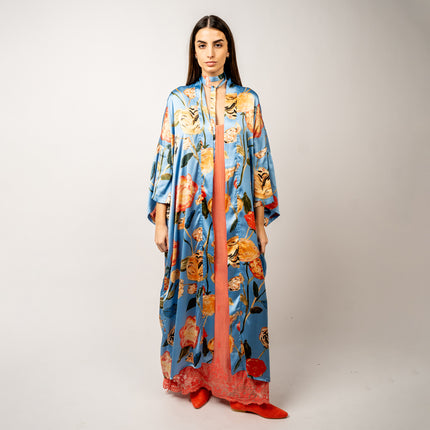 SET KIMONO Seda Multicolor + Vestido