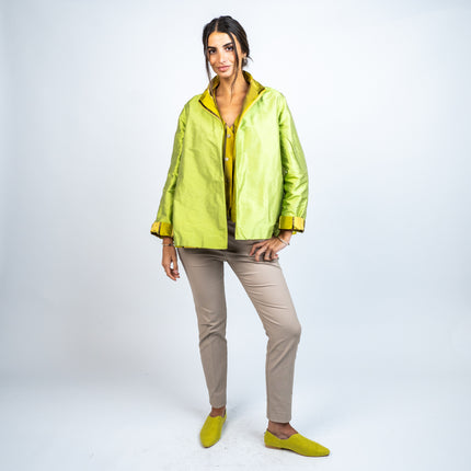 Chaqueta de Shantung de Seda