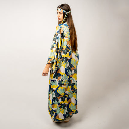 SET KIMONO Seda Multicolor + Vestido