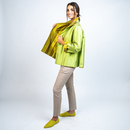 Chaqueta de Shantung de Seda