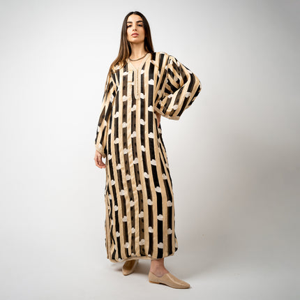 KIMONO DE GASA ESTAMPADO MARROQUI