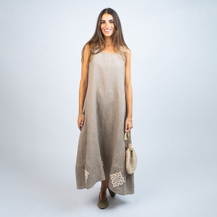 TUNICA LINO BELGA CAMEL